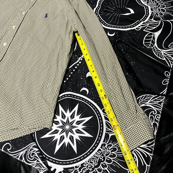 Polo Ralph Lauren Button-Down Shirt Mens L Brown Gingham Classic Preppy Business - Picture 7 of 7